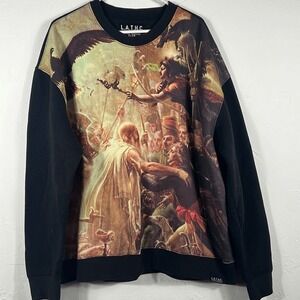 L.A.T.H.C. Los Angeles Tree House‎ Club Sweatshirt Streetwear Women Sz XL -EUC